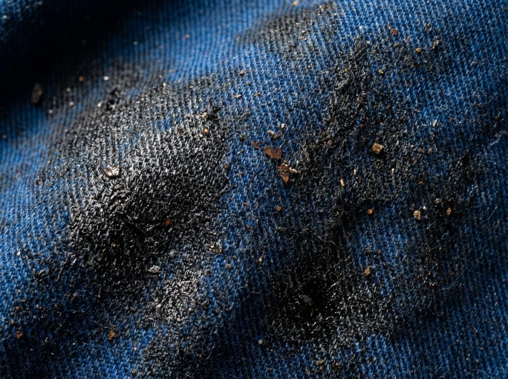 ropa trabajo mecanico contaminada grasa